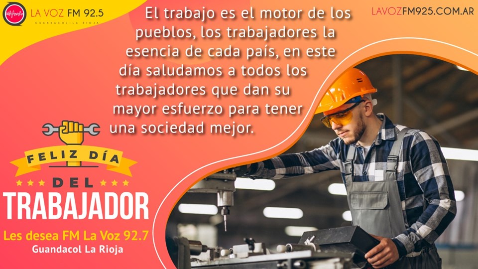 FELIZ DÍA DEL TRABAJADOR